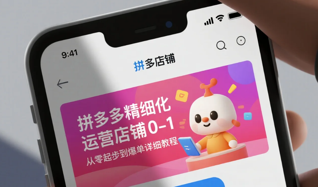 【教程】拼多多精细化运营店铺0-1，从零起步到爆单详细教程