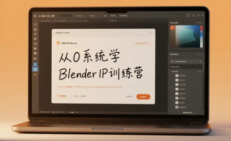 【教程】从0系统学Blender-全流程IP训练营-第6期—饼子搅拌机