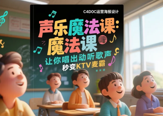 【教程】声乐魔法课：让你唱出动听歌声，秒变KTV麦霸