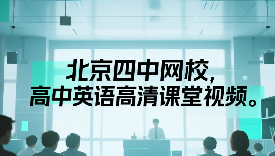 【教程】北京四中网校高中英语高清课堂视频 MP4