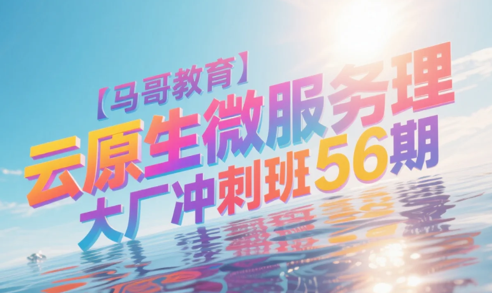 【教程】【马哥教育】云原生微服务治理大厂冲刺班56期视频教程 MP4