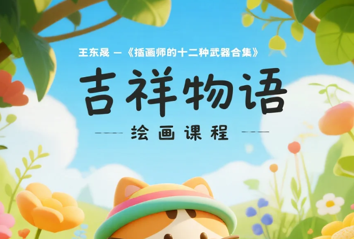 【教程】王东晟-《插画师的十二种武器合集》“吉祥物语”插画课程 MP4