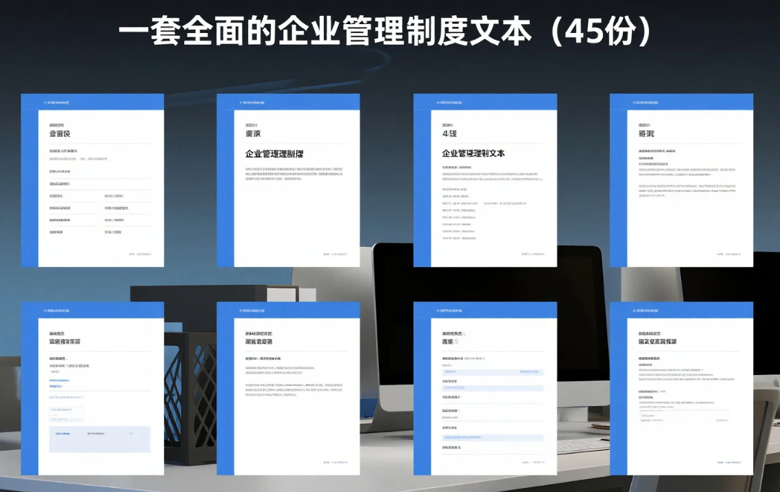 【资料】一套全面的企业管理制度文本（45份）doc