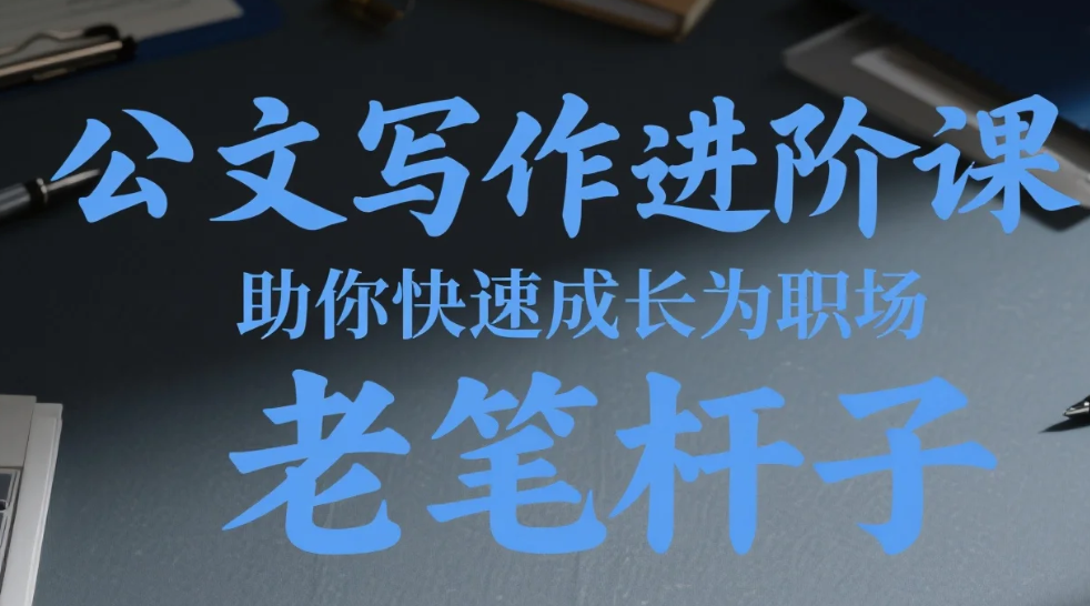 【教程】公文写作进阶课，助你快速成长为职场老笔杆子 mp4