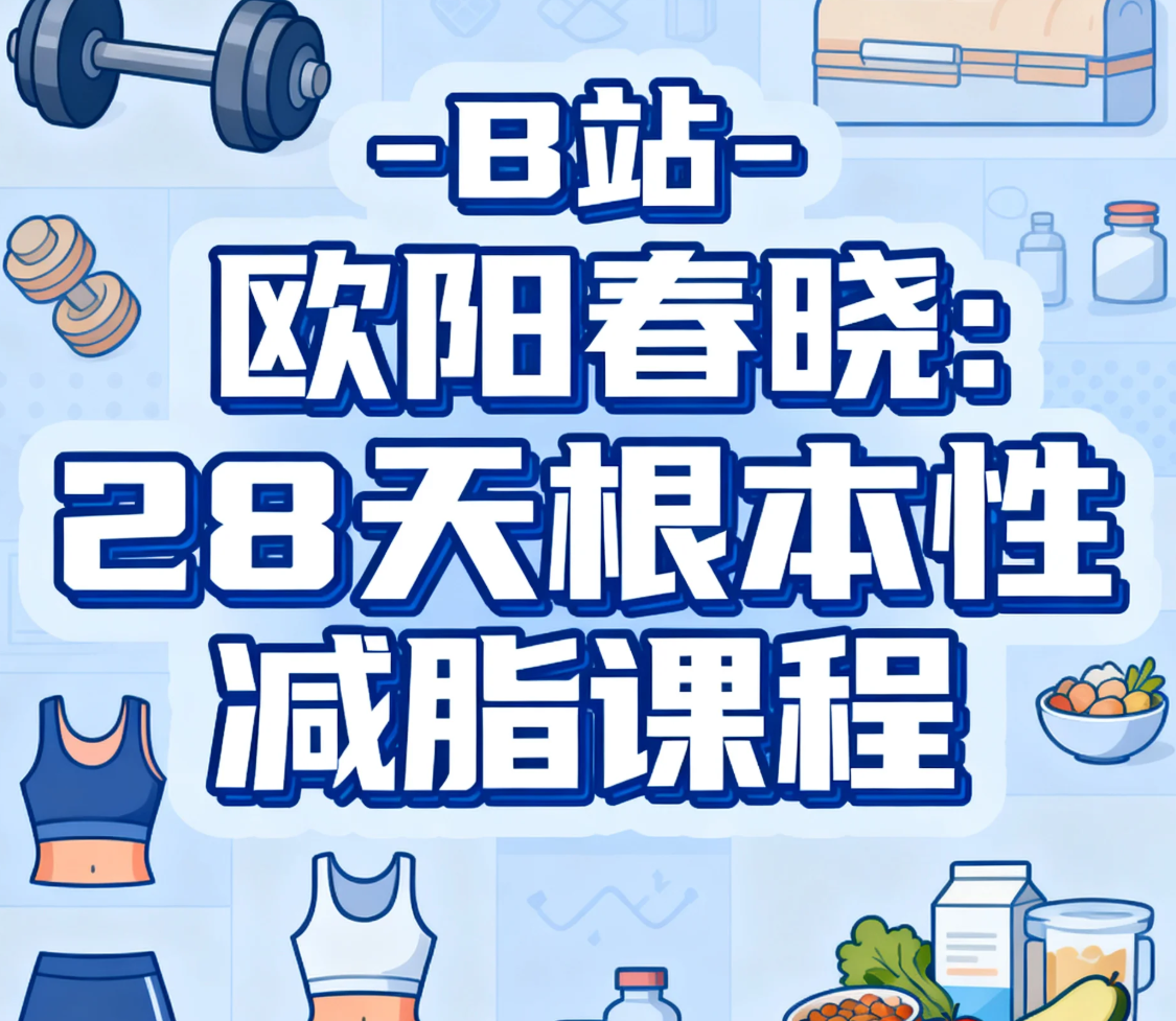 【教程】B站 - 欧阳春晓：28天根本性减脂课程 mp4 [25.8GB]