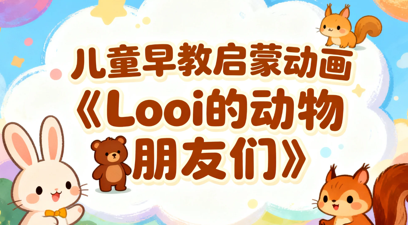 【学习】儿童早教启蒙动画《Looi的动物朋友们》 专为2-6岁低龄儿童设计的早教启蒙动画 mp4 [2.9GB]