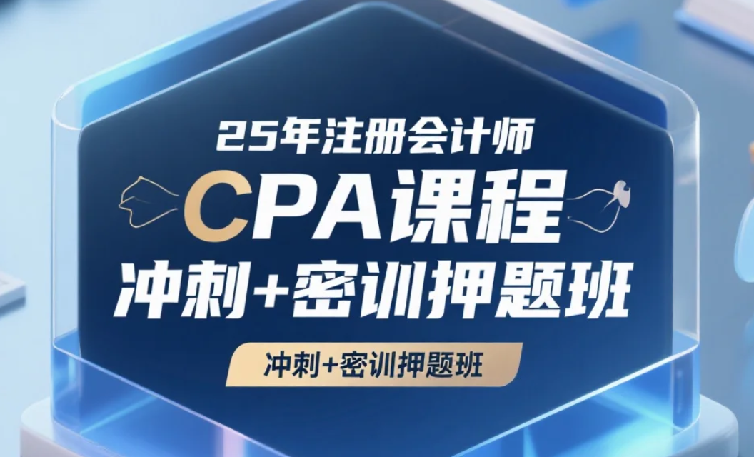 【教程】25年注册会计师CPA 课程   冲刺+密训押题班 mp4 [3.1TB]