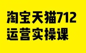 【课程】淘宝天猫712运营实操课：从入门到精通全课程 mp4 [39.8GB]