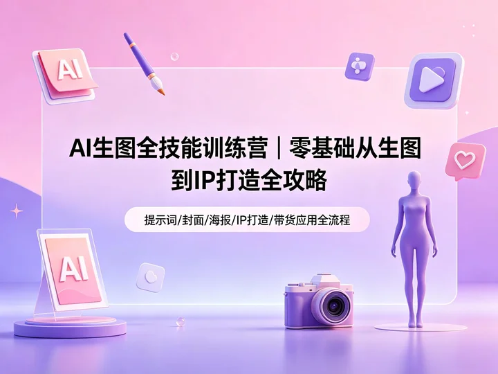 AI 生图全技能训练营|零基础从生图到 IP 打造全攻略【2.4GB】(2) AI 生图全技能训练营|零基础从生图到 IP 打造全攻略【2.4GB】(2)