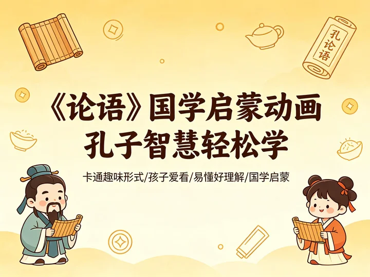论语趣味动画课|轻松学国学经典孔子智慧【356MB】 论语趣味动画课|轻松学国学经典孔子智慧【356MB】